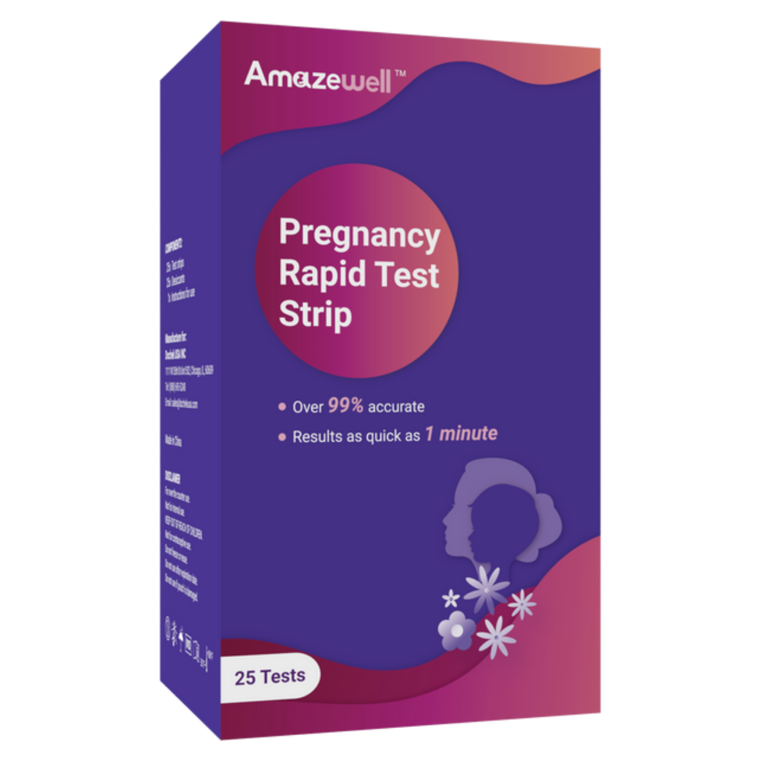 Amazewell Rapid PregnancyTest (Strip) (25 Tests per box)